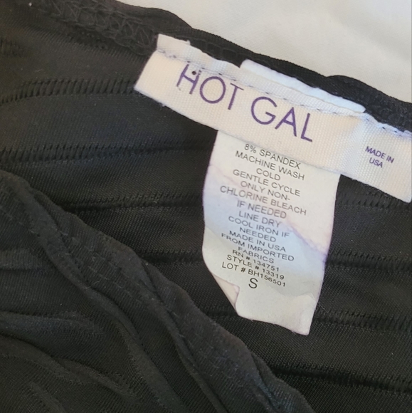 Striped black evening dress - Picture 3 of 4